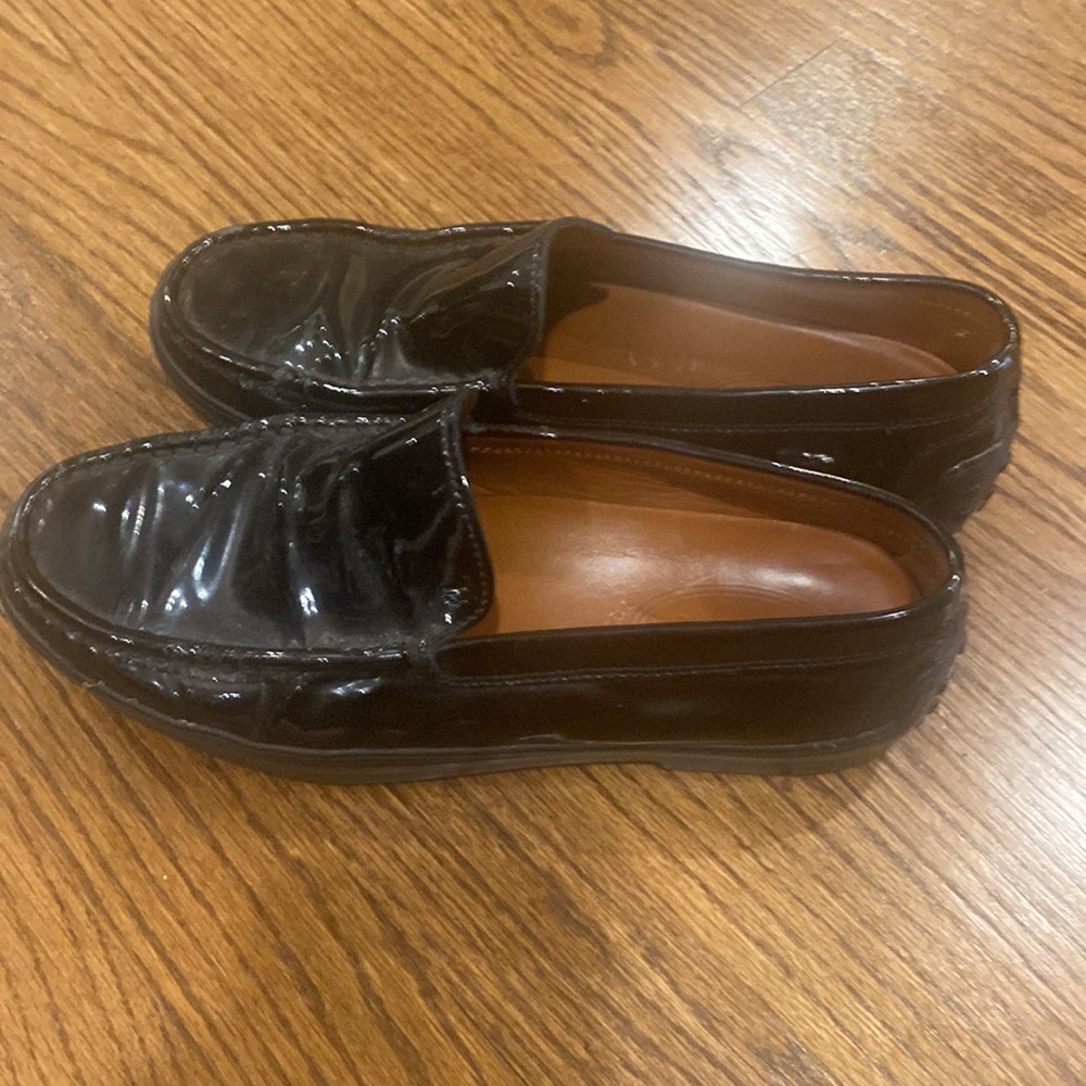 Black Paton leather Toda loafers size 38 - Picture 2 of 5